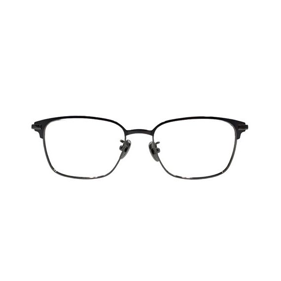 Woman round glasses brown