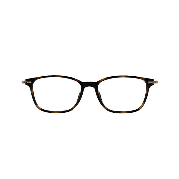 Woman round glasses brown