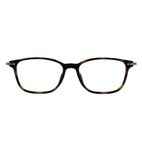 Woman round glasses brown